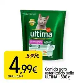 Dialprix ultima comida gato esterilizado pollo oferta
