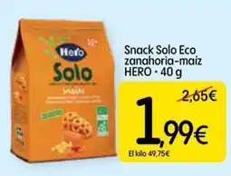 Dialprix Hero Solo Snack Solo Eco zanahoria-maíz oferta