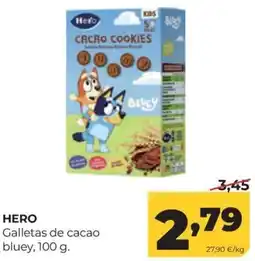 Alimerka Hero galletas de cacao bluey oferta