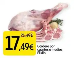 Dialprix Cordero por cuartos o medios oferta