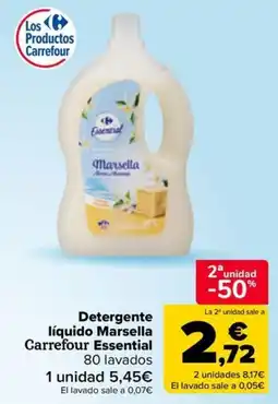 Carrefour Market Carrefour Essential Detergente líquido Marsella oferta