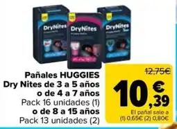 Carrefour Market Huggies dry nites oferta