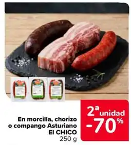 Carrefour Market El Chico morcilla chorizo o compango asturiano oferta