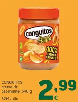 HiperDino Conguitos crema de cacahuete oferta