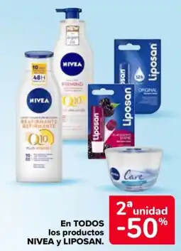 Carrefour Market Nivea y Liposan oferta