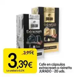 Dialprix Jurado cafe en capsulas extracream o ristretto oferta