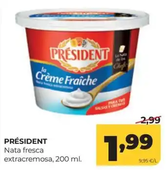 Président nata fresca extracremosa