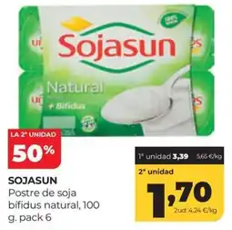 Alimerka Sojasun postre de soja bifidus natural oferta