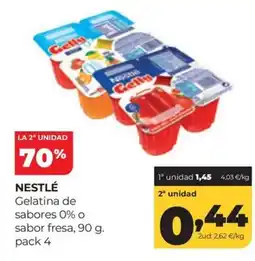 Alimerka Nestlé Gelatina de sabores 0% o sabor fresa oferta