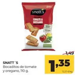 Alimerka Snatt's bocaditos de tomate y oregano oferta