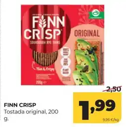 Alimerka Finn crisp tostada original oferta