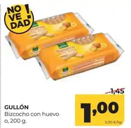 Alimerka Gullón bizcocho con huevo oferta