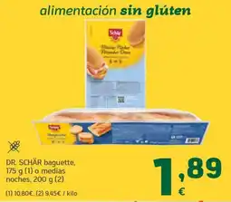HiperDino Dr. Schar baguette oferta