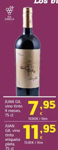 HiperDino Juan Gil vino tinto oferta