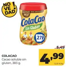 Alimerka Colacao Cacao soluble sin gluten oferta