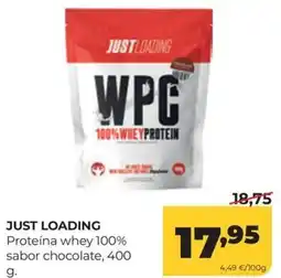Alimerka Just loading proteína whey 100% sabor chocolate oferta