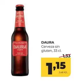 Alimerka Daura cerveza sin gluten oferta