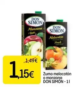 Dialprix Don Simon zumo melocotón o manzana oferta