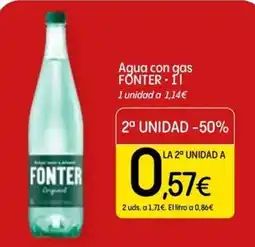Dialprix FONTER Agua con gas oferta