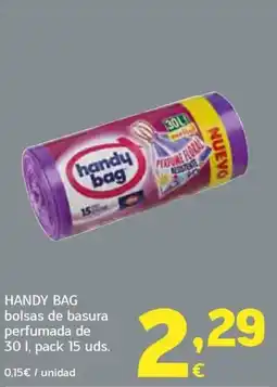 HiperDino Handy Bag bolsas de basura perfumada oferta