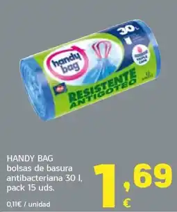HiperDino Handy Bag bolsas de basura antibacteriana oferta