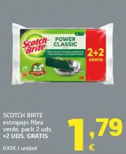HiperDino Scotch Brite estropajo fibra verde oferta