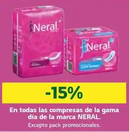 HiperDino Neral compresas día oferta