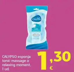HiperDino Calypso esponja tonic massage o relaxing moment oferta