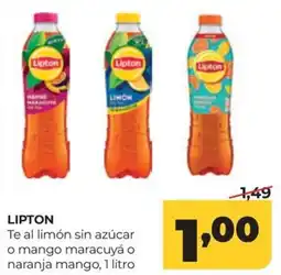 Alimerka Lipton te al limón sin azúcar o mango maracuyá o naranja mango oferta