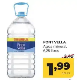 Alimerka Font Vella agua mineral oferta