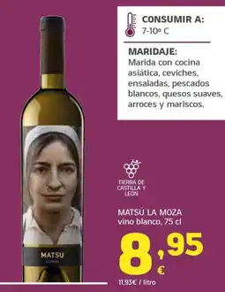 HiperDino Matsú la moza vino blanco oferta