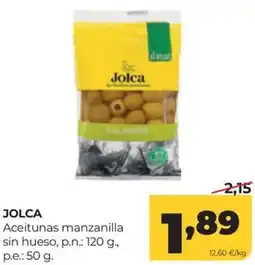 Alimerka Jolca aceitunas manzanilla sin hueso oferta