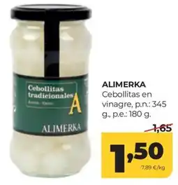 Alimerka Alimerka cebollitas en vinagre oferta