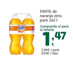 HiperDino Fanta de naranja zero oferta