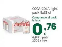 HiperDino Coca-Cola light oferta