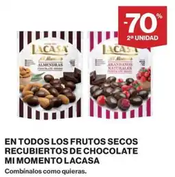 El Corte Inglés Lacasa mi momento almendras chocolate negro oferta