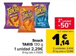 Carrefour Market Snack TAKIS oferta