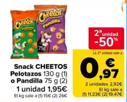 Carrefour Market Cheetos Pelotazos o Pandilla oferta