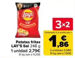 Carrefour Market Lay's Patatas fritas Sal oferta