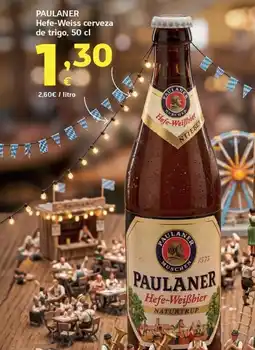 HiperDino Paulaner hefe-weiss cerveza de trigo oferta