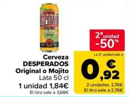 Carrefour Market Desperados Original o Mojito oferta