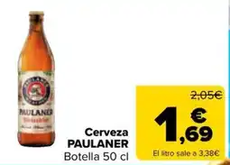 Carrefour Market Cerveza Paulaner oferta