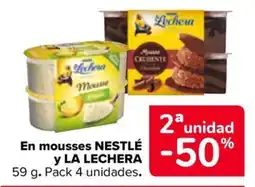 Carrefour Market Nestlé mousses y La Lechera oferta