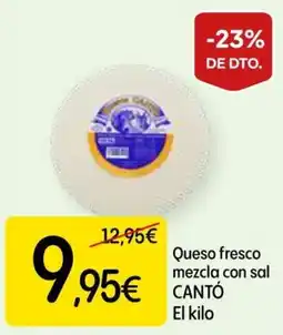 Dialprix Cantó queso fresco mezcla con sal oferta