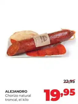Alimerka Alejandro chorizo natural troncal oferta