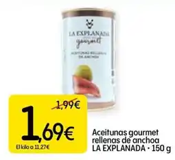 Dialprix La explanada aceitunas gourmet rellenas de anchoa oferta