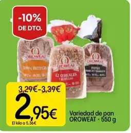 Dialprix Oroweat variedad de pan oferta
