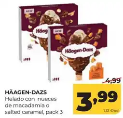 Alimerka Häagen-Dazs helado con nueces de macadamia o salted caramel oferta