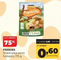 Alimerka Friskies snack para perro funtastix oferta