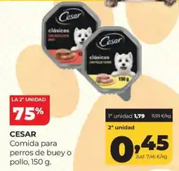 Alimerka Cesar comida para perros de buey o pollo oferta